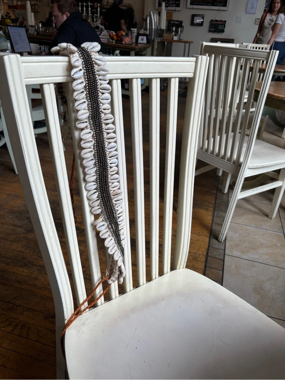 Cocobelle Boho Cowrie Shell Strand with Brown Bead Accents